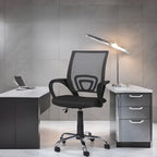 Ergonomic Breathable Mesh Office Chair  Adjustable Design with Lumbar Support and Enhanced Mobility with 360 Swivel Wheels
