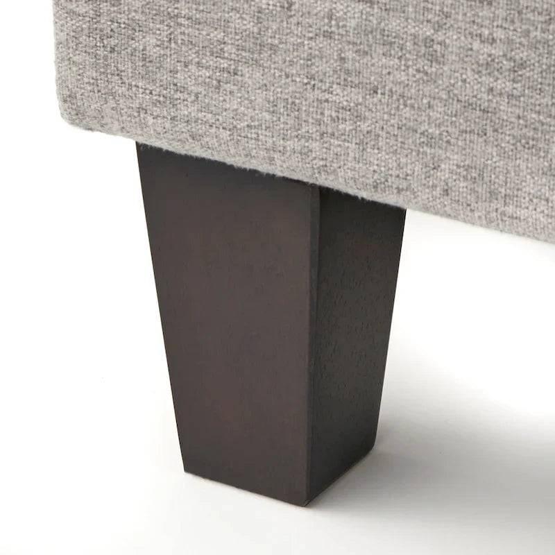 angelo:HOME Ava Mid-Century Upholstered Queen Platfom Bed