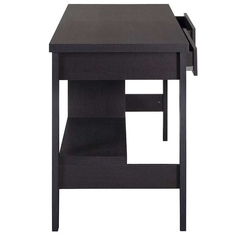 Folio 2-Drawer Small Desk with Shelves