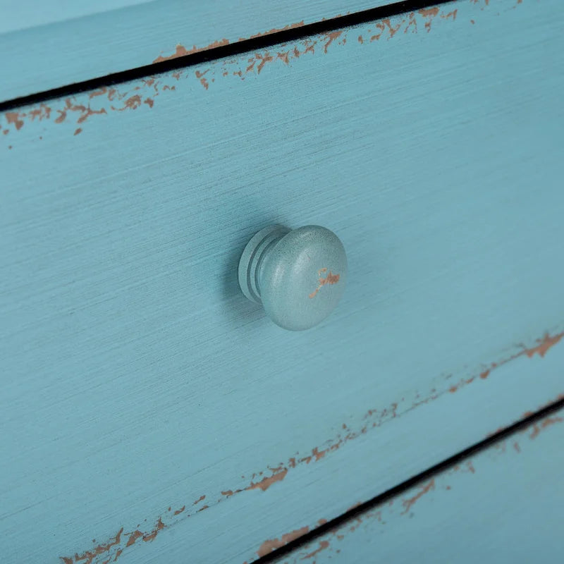 SAFAVIEH Leanna Distressed Blue 3-Drawer Storage Chest