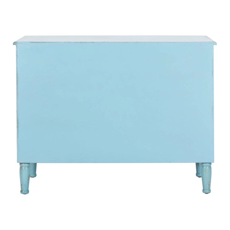 SAFAVIEH Leanna Distressed Blue 3-Drawer Storage Chest