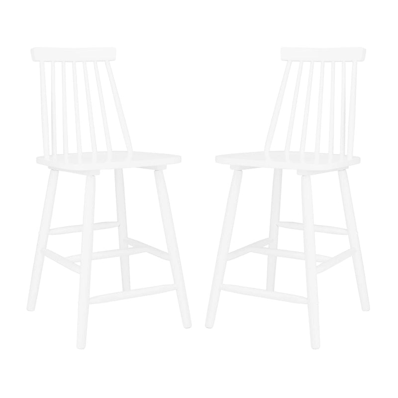 SAFAVIEH Zillah 24-inch Spindle Farmhouse Counter Stool (Set of 2) - 17.7 x 20.5 x 39.1 - 18Wx21Dx39H