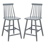 SAFAVIEH Zillah 24-inch Spindle Farmhouse Counter Stool (Set of 2) - 17.7 x 20.5 x 39.1 - 18Wx21Dx39H