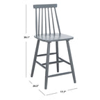 SAFAVIEH Zillah 24-inch Spindle Farmhouse Counter Stool (Set of 2) - 17.7 x 20.5 x 39.1 - 18Wx21Dx39H