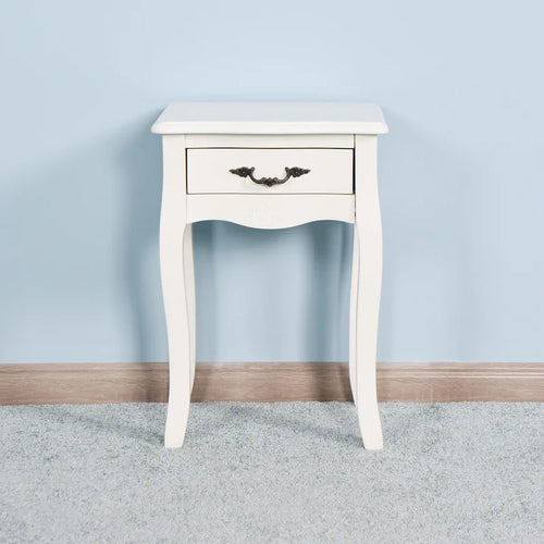 Bathroom Floor-standing Storage Table with a Drawer, 4 Curved Legs