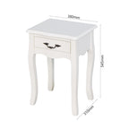Bathroom Floor-standing Storage Table with a Drawer, 4 Curved Legs
