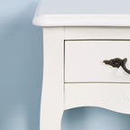 Bathroom Floor-standing Storage Table with a Drawer, 4 Curved Legs