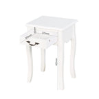 Bathroom Floor-standing Storage Table with a Drawer, 4 Curved Legs