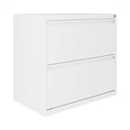 Hirsh 30 Inch Wide 2 Drawer Lateral 101 File Cabinet, White