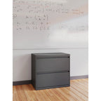 Hirsh 30 Inch Wide 2 Drawer Lateral 101 File Cabinet, White