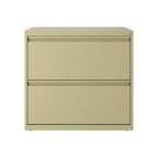 Hirsh 30 Inch Wide 2 Drawer Lateral 101 File Cabinet, White
