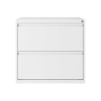 Hirsh 30 Inch Wide 2 Drawer Lateral 101 File Cabinet, White