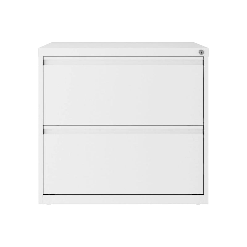 Hirsh 30 Inch Wide 2 Drawer Lateral 101 File Cabinet, White