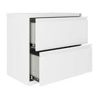 Hirsh 30 Inch Wide 2 Drawer Lateral 101 File Cabinet, White