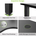 60 Large Home Office Corner Desk L-Shaped Computer Desk with Mouse Pad