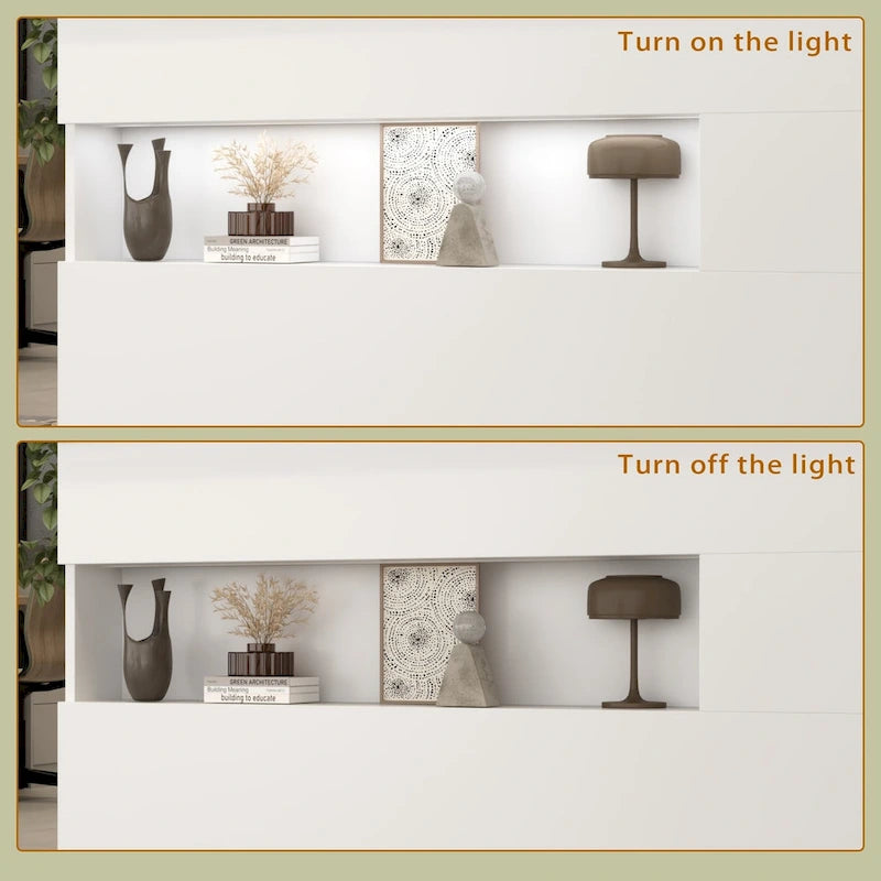 Modern Reception Desk Front Counter Table w/ Decor Light by Timechee