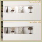 Modern Reception Desk Front Counter Table w/ Decor Light by Timechee