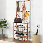 Entryway Shoes Rack Stand Storage Shelf Bamboo