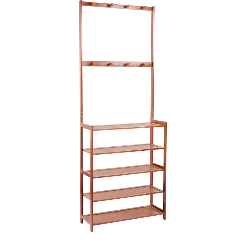 Entryway Shoes Rack Stand Storage Shelf Bamboo