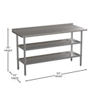 Stainless Steel Kitchen Work Table