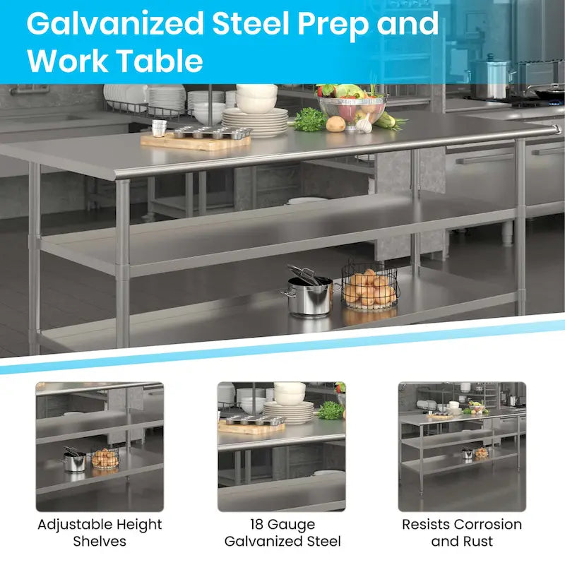 Stainless Steel Kitchen Work Table