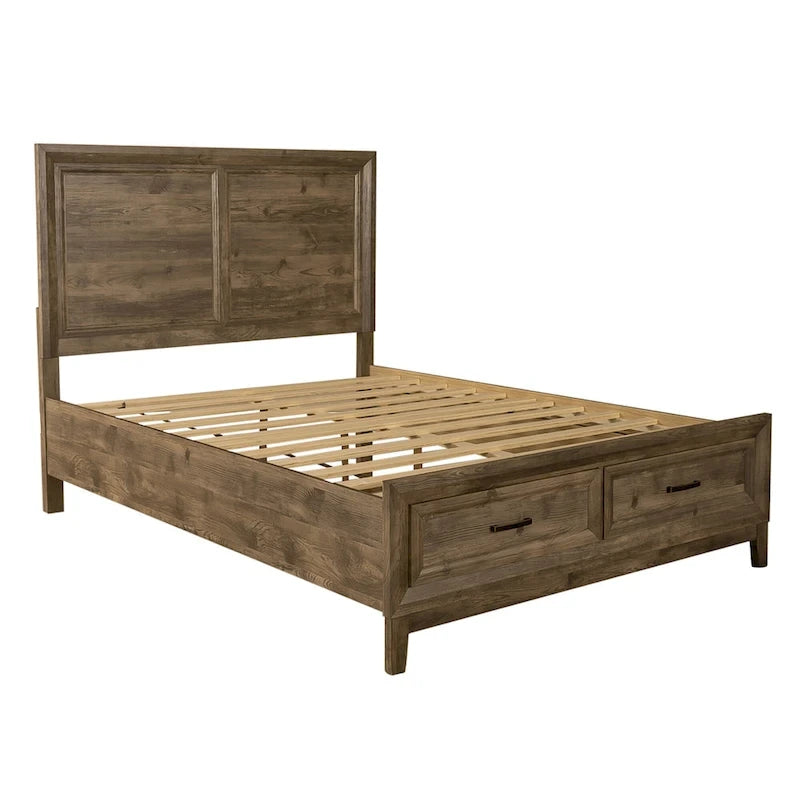 Ridgecrest Cobblestone Queen Storage Bed