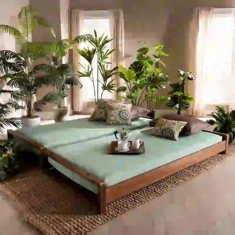 Klara Modern and Contemporary Expandable Twin to King Bed Frame