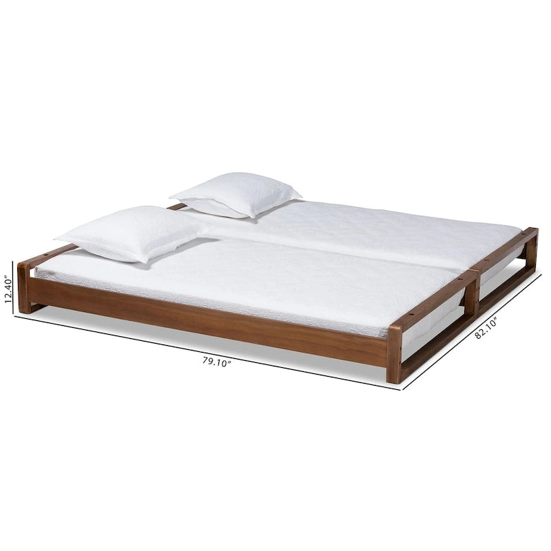 Klara Modern and Contemporary Expandable Twin to King Bed Frame