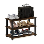 Furinno Turn-S-Tube 3-Tier Shoe Rack
