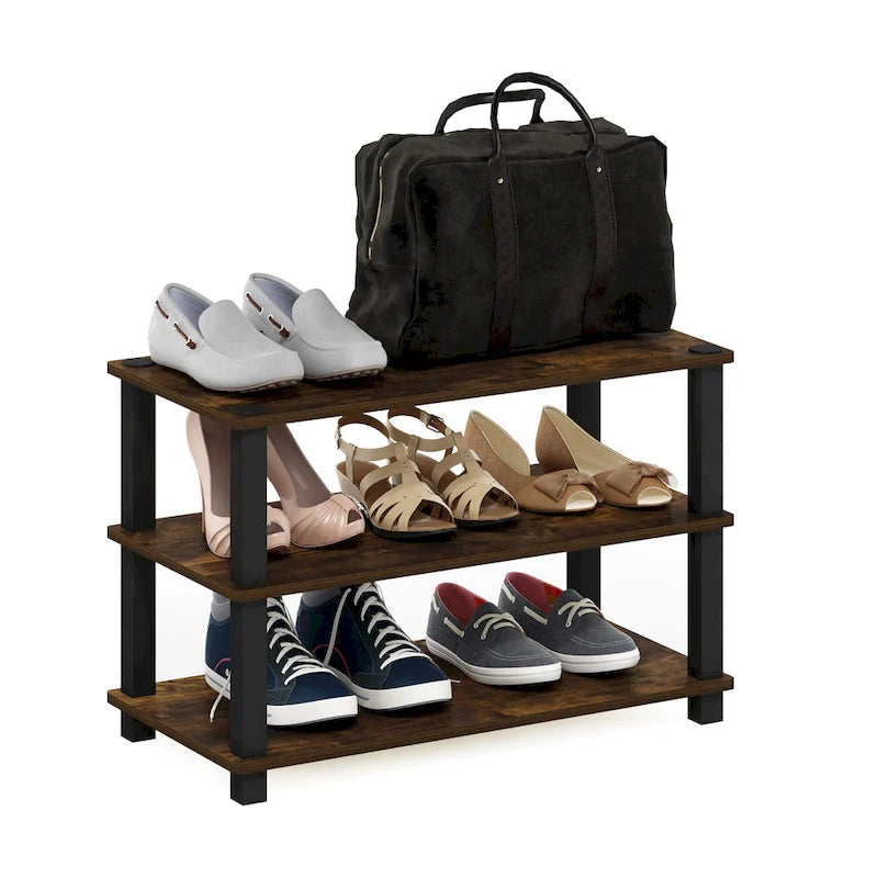 Furinno Turn-S-Tube 3-Tier Shoe Rack