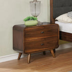 Edward Dark Walnut 2-drawer Nightstand