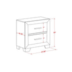 East West Furniture Pandora Wooden queen bedroom set with a queen bed frames White Finish(Pieces Option)