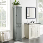 Crosley Seaside Tall Linen Cabinet