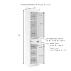 Crosley Seaside Tall Linen Cabinet