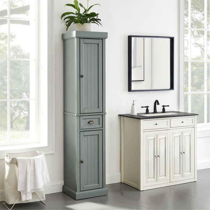 Crosley Seaside Tall Linen Cabinet