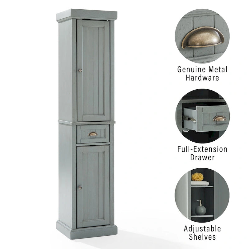 Crosley Seaside Tall Linen Cabinet