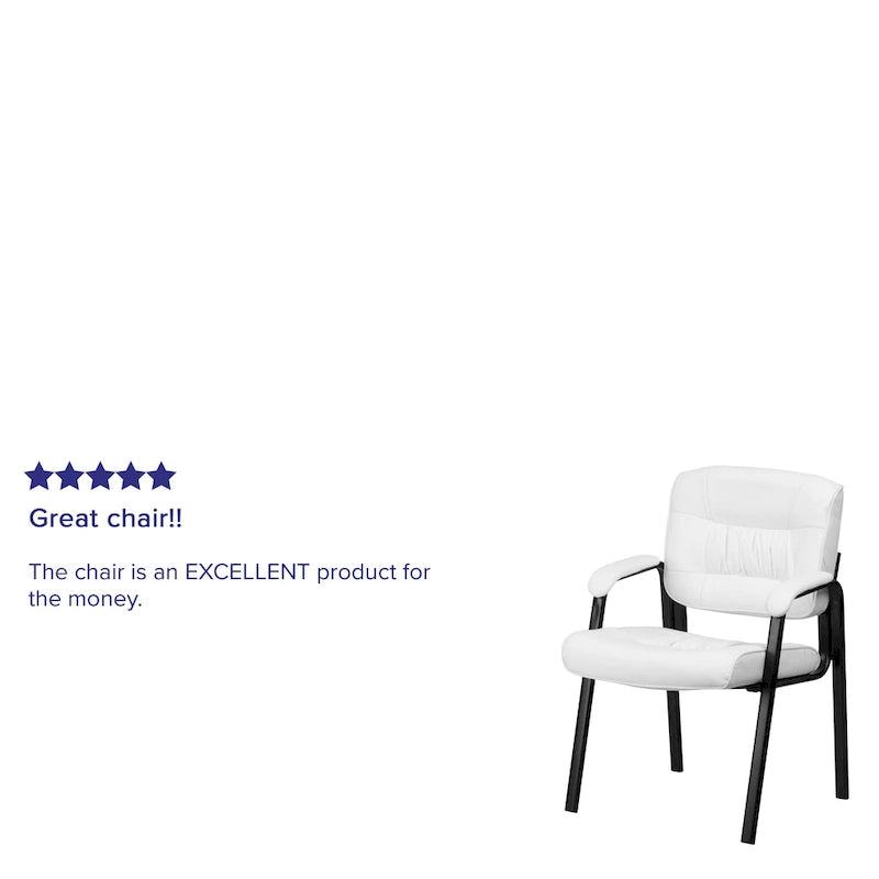 Upholstered Tufted Executive Reception Chair with Padded Arms - 23.25W x 26D x 36H