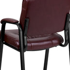 Upholstered Tufted Executive Reception Chair with Padded Arms - 23.25W x 26D x 36H