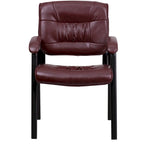 Upholstered Tufted Executive Reception Chair with Padded Arms - 23.25W x 26D x 36H