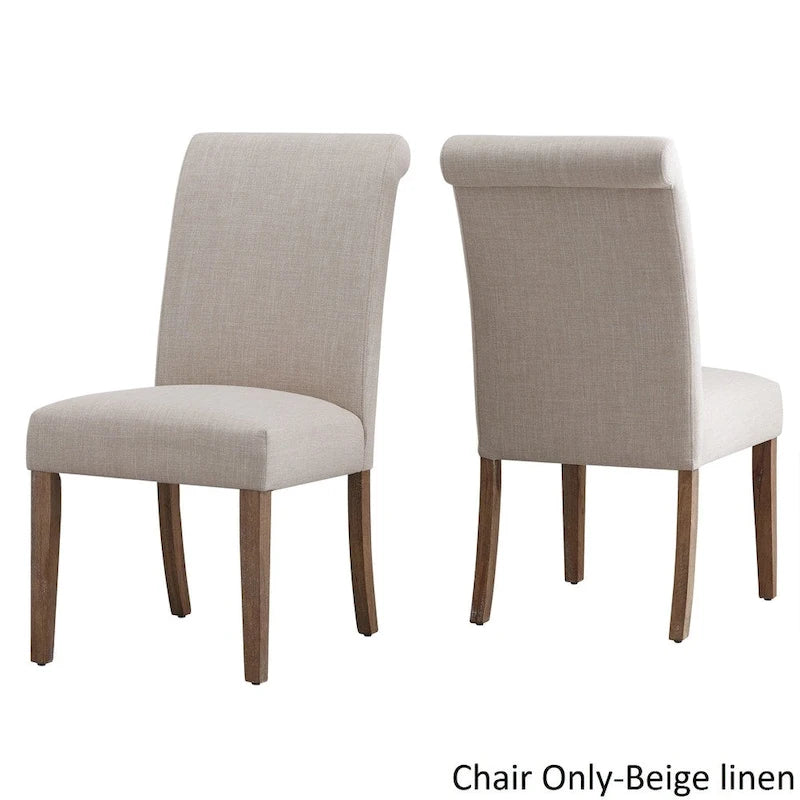 Potomac Slipcovered Rolled Back Parsons Chairs (Set of 2) by iNSPIRE Q Artisan