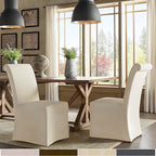 Potomac Slipcovered Rolled Back Parsons Chairs (Set of 2) by iNSPIRE Q Artisan