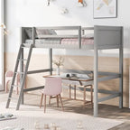 Merax Solid Wood Twin Size Loft Bed with Ladder