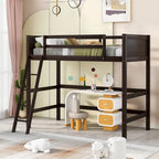 Merax Solid Wood Twin Size Loft Bed with Ladder