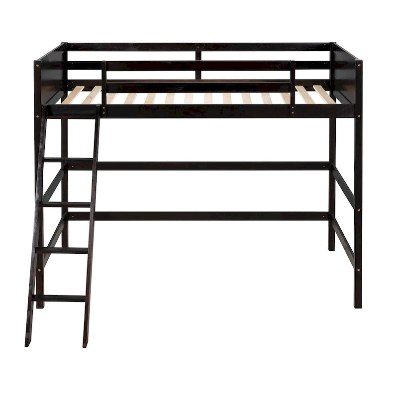 Merax Solid Wood Twin Size Loft Bed with Ladder