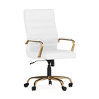 High Back LeatherSoft Executive Swivel Office Chair with Chrome Base