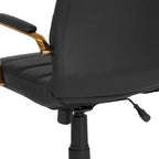 High Back LeatherSoft Executive Swivel Office Chair with Chrome Base