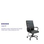 High Back LeatherSoft Executive Swivel Office Chair with Chrome Base