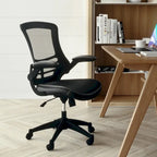Mid-Back Mesh Swivel Ergonomic Task Office Chair with Flip-Up Arms