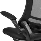 Mid-Back Mesh Swivel Ergonomic Task Office Chair with Flip-Up Arms