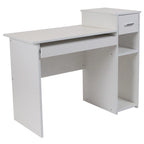 Computer Desk with Shelves and Drawer